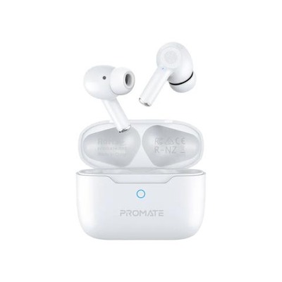 Promate Propods High-Definition ANC TWS Earphones With Intellitouch(WHITE)