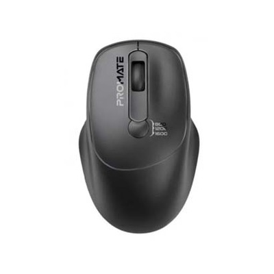 Promate EZGrip Ergonomic Wireless Mouse – Black