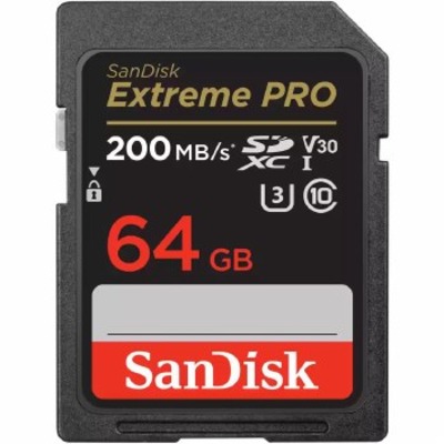 SanDisk 64GB Extreme Pro SDXC UHS I Memory Card